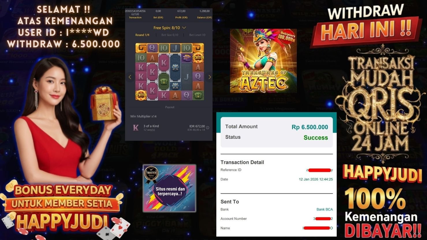 HAPPYJUDI JACKPOT SLOT TREASURES OF AZTEC